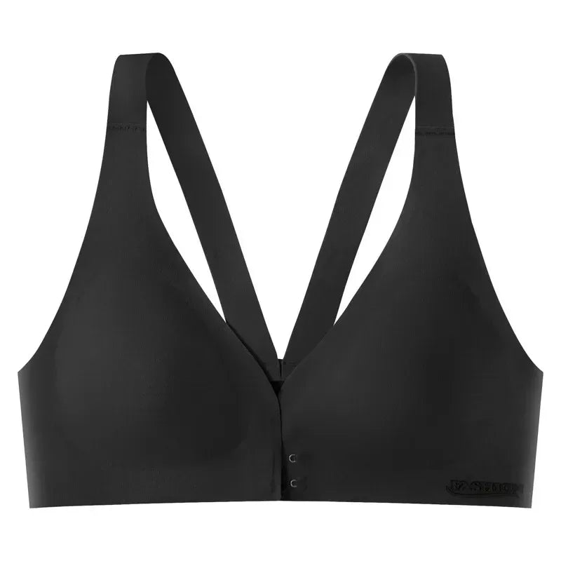 Solid Wireless Sports Bra, Comfy & Breathable Seamless Push Up Running Workout Tank Everyday Bra, Women's Lingerie & Underwear